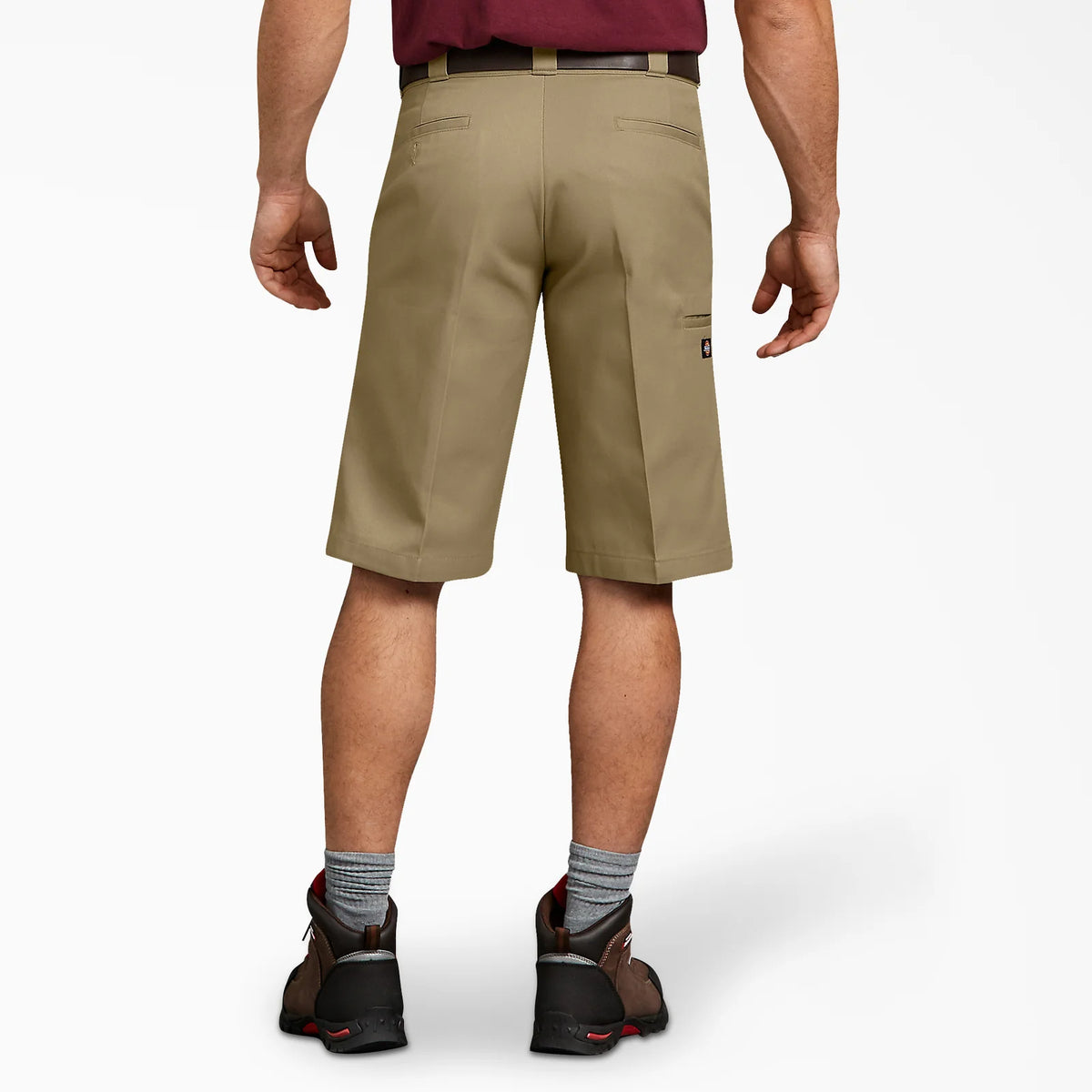 Dickies WR850 FLEX Regular Fit 11 inch Work Shorts in Desert Sand, back view