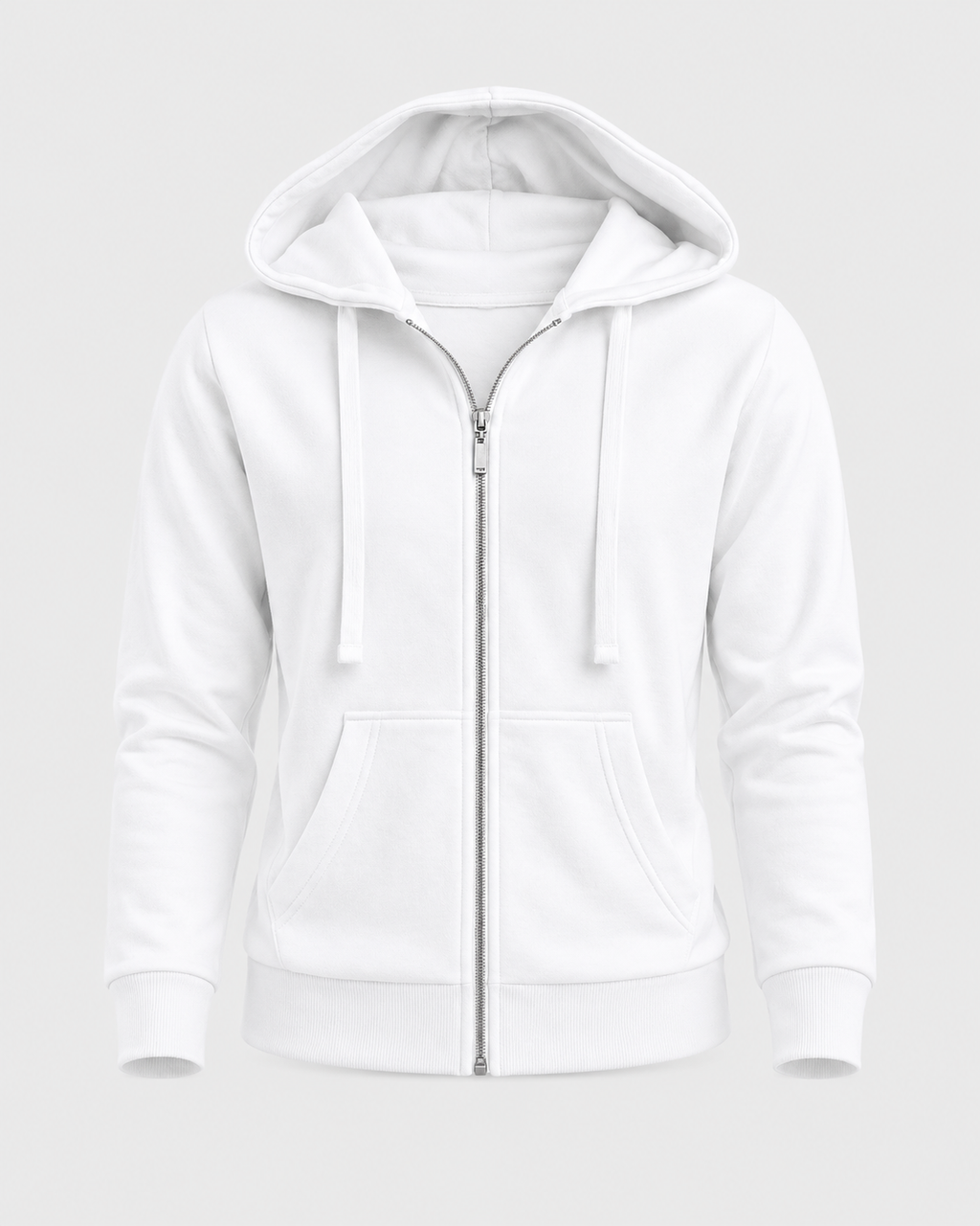 Plain Fleece Zipper Hood