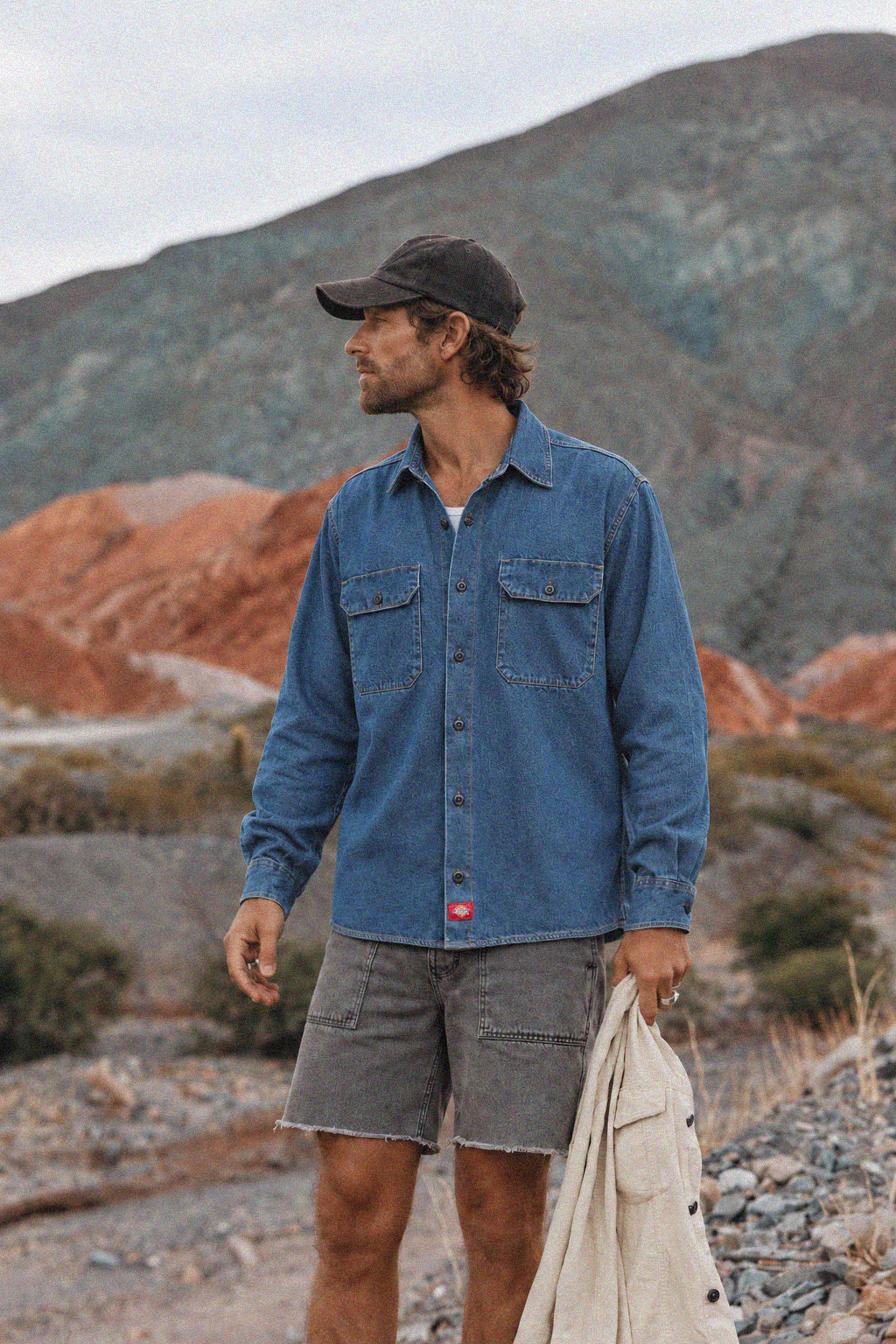 Dickies Relaxed Fit Denim Long Sleeve Shirt