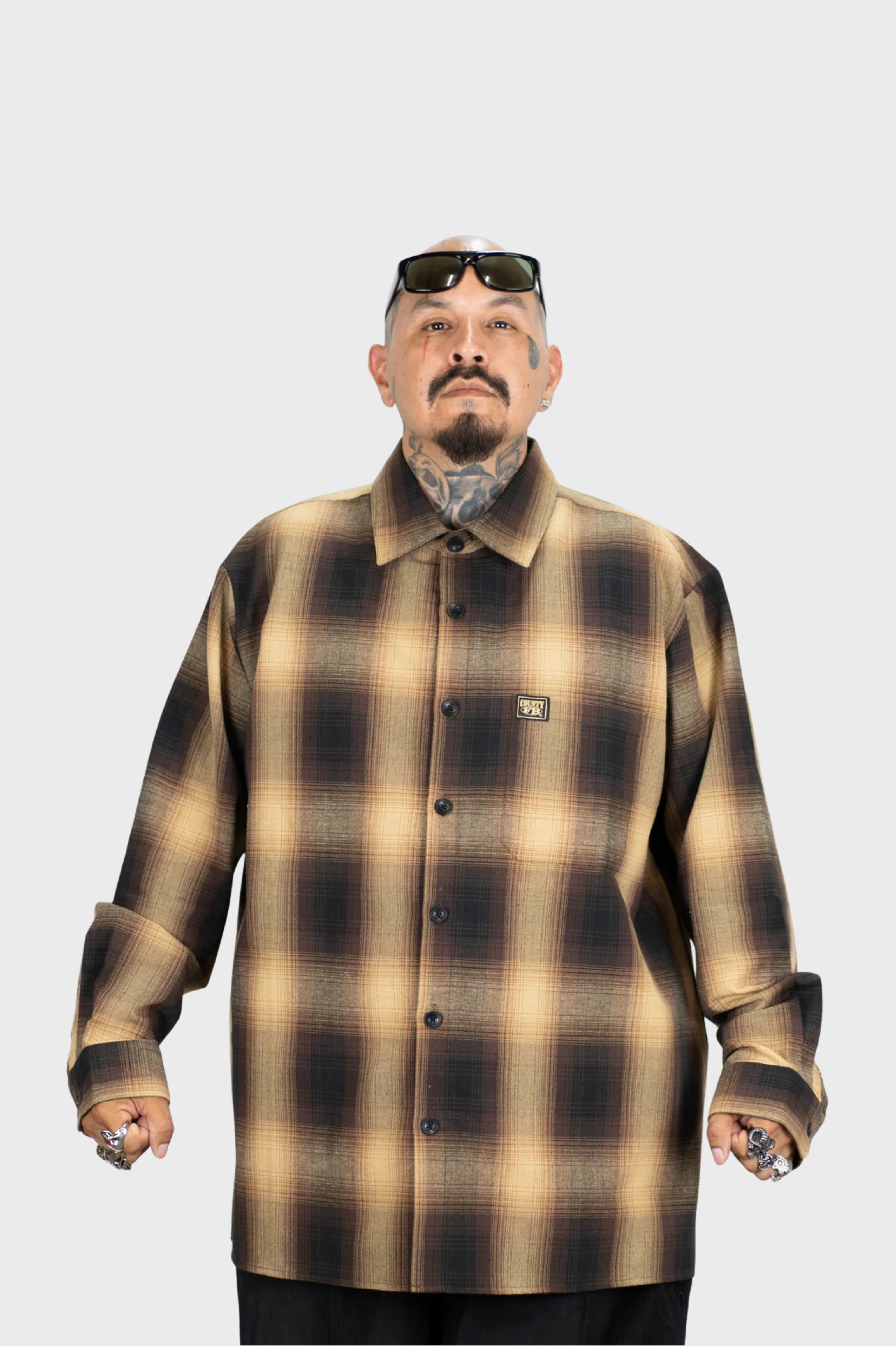 FB County / Long Sleeve Checker Flannel Shirt