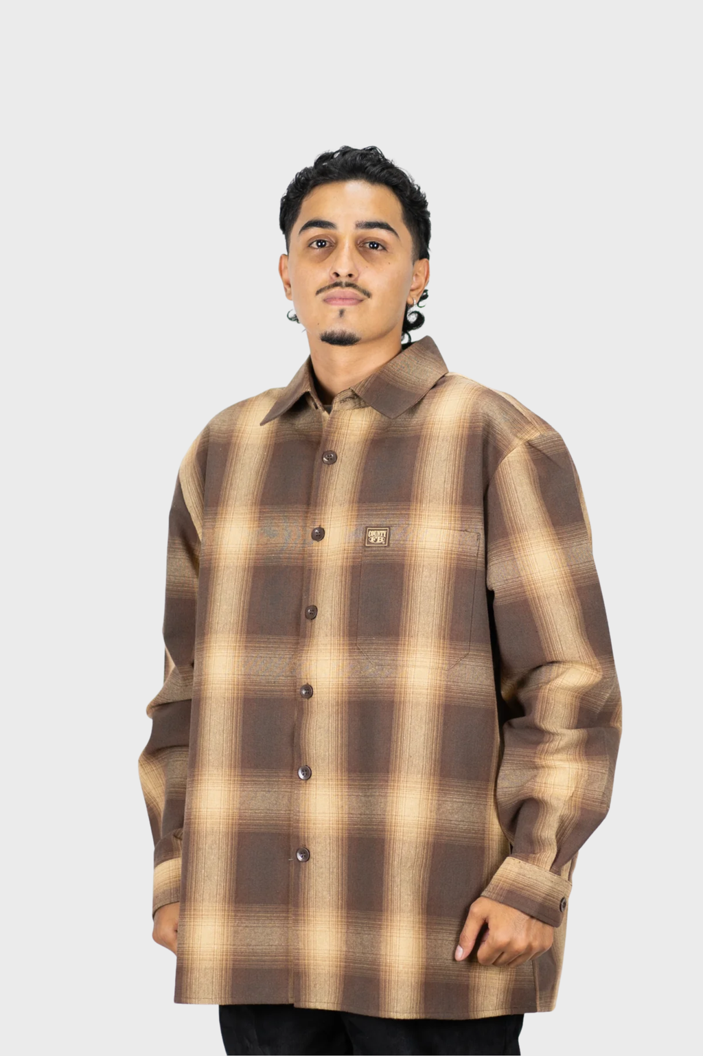 FB County / Long Sleeve Checker Flannel Shirt