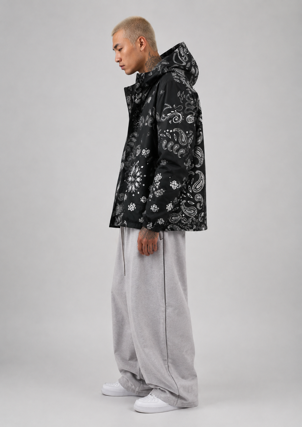 Shaka Paisley Print Windbreaker Jacket, view 4