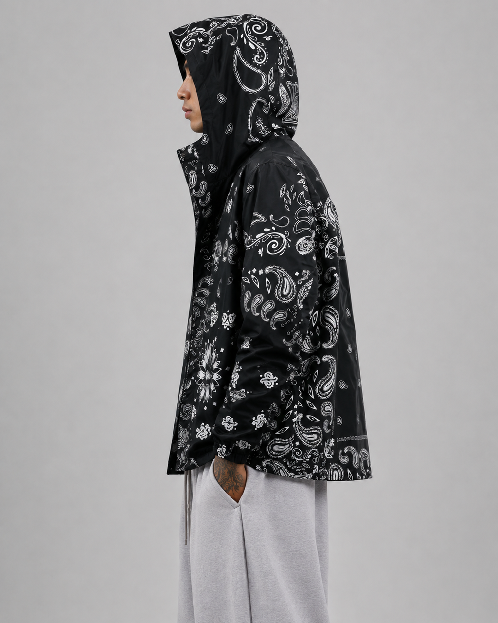 Shaka Paisley Print Windbreaker Jacket, view 5