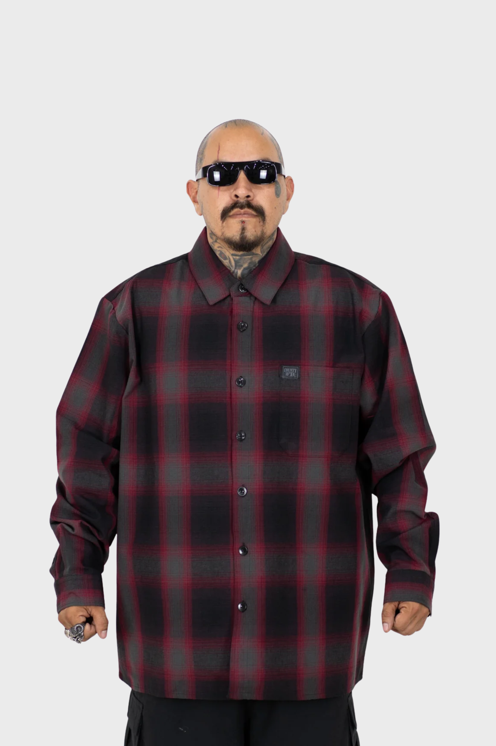 FB County / Long Sleeve Checker Flannel Shirt