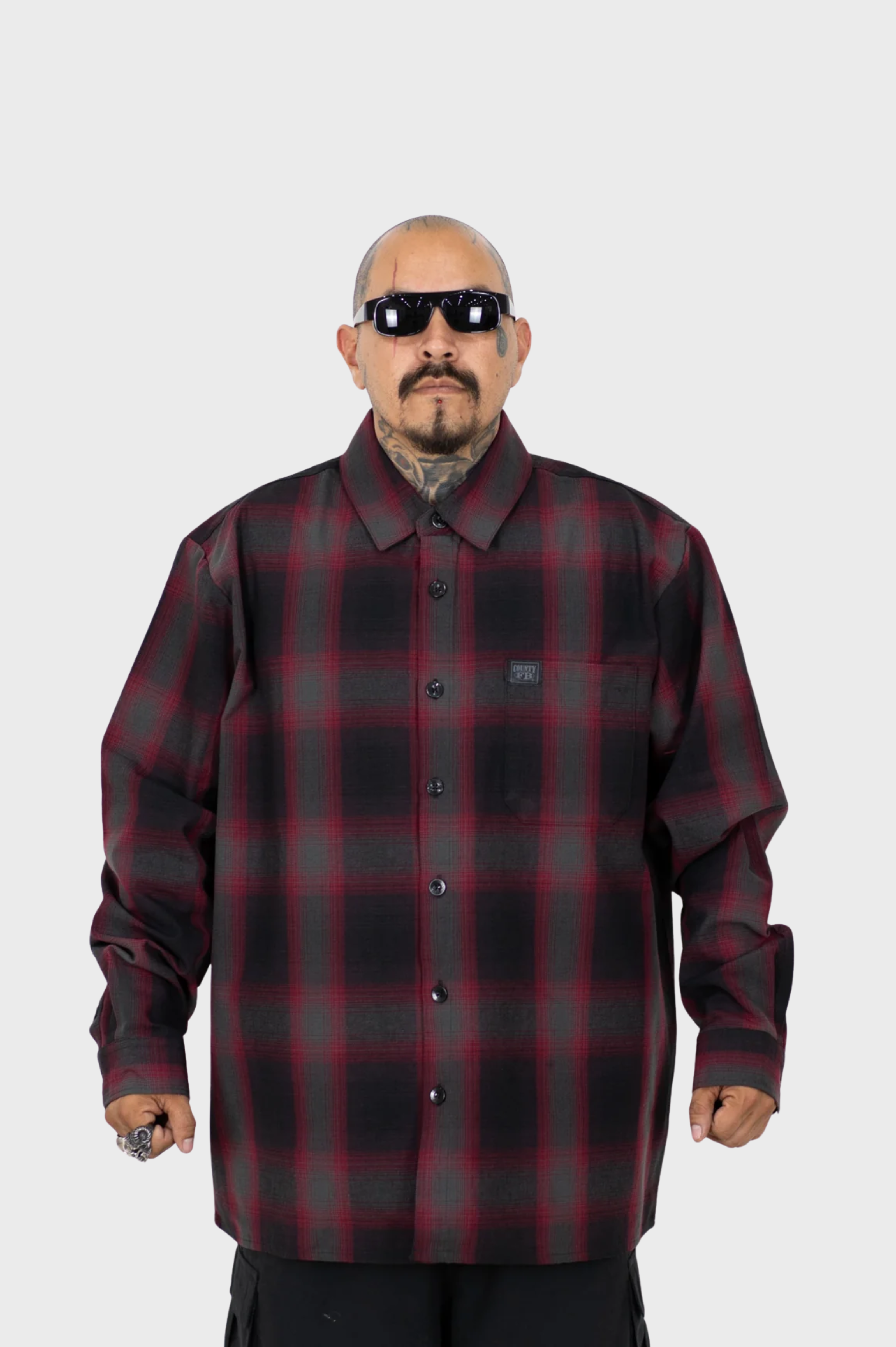 FB County / Long Sleeve Checker Flannel Shirt