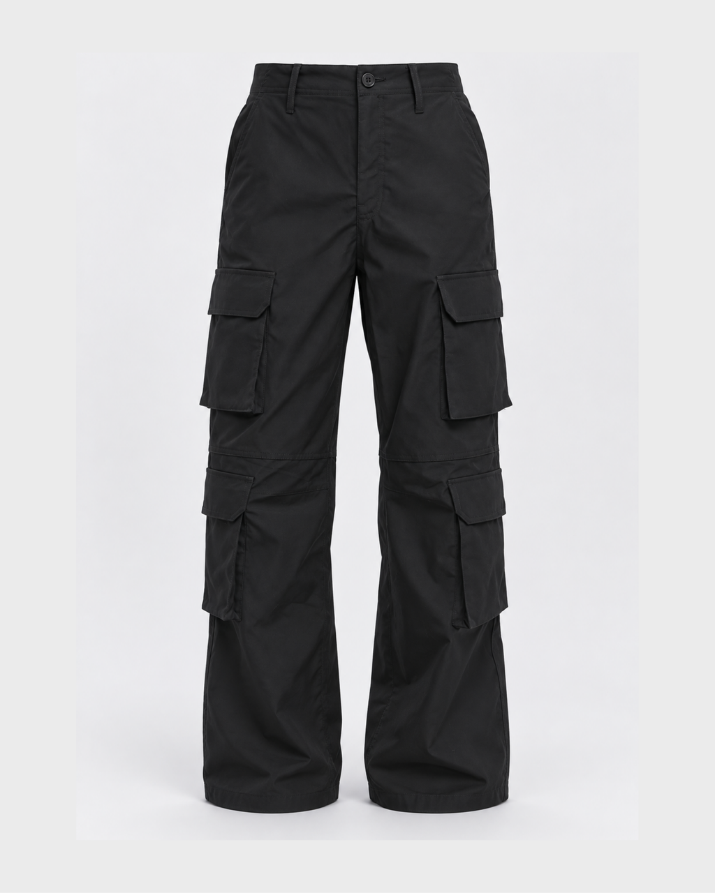 Women's Polyester Cargo Pants with Pockets